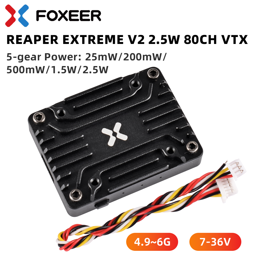 (Суперскидка) Foxeer 4.9-6G Re – обзор и цена Foxeer Reaper Extreme 2.5W Vtx